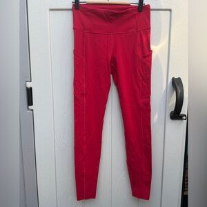 Lululemon Athletica Vibrant Red Leggings